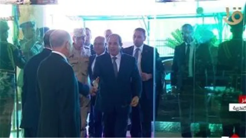 الرئيس السيسي يصل ميناء الإسكندرية لافتتاح محطة تحيا مصر متعددة الأغراض