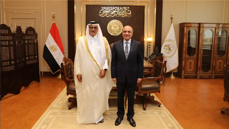 وزير العدل يستقبل نظيره القطري بمقر وزارة العدل بالعاصمة الإدارية الجديدة