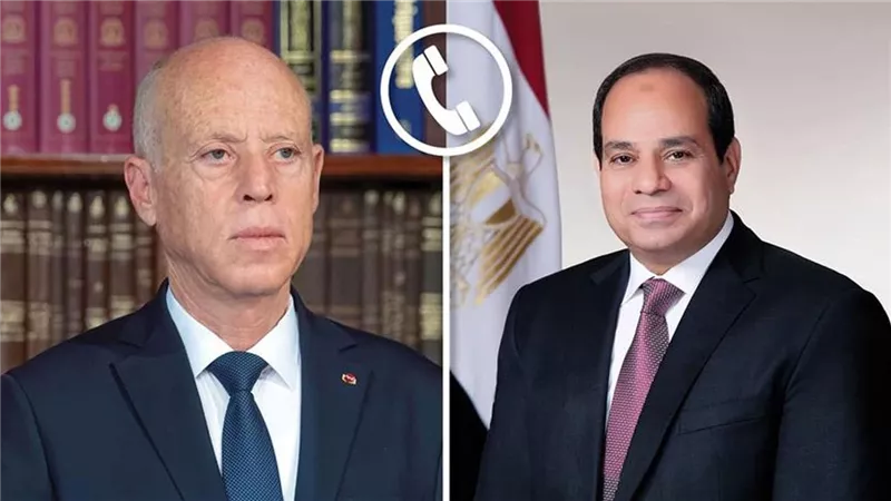 بمناسبة حلول عيد الأضحى المبارك.. الرئيس السيسي يهنئ نظيره التونسي هاتفياً
