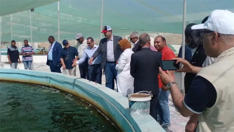 وزير الزراعة اللبناني يزور بعض مشروعات الثروة الحيوانية والسمكية للاستفادة من التجربة المصرية