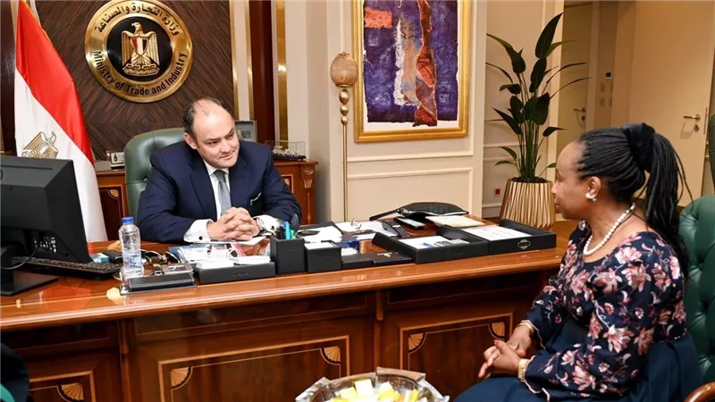وزير التجارة والصناعة يلتقي وفد منظمة الأمم المتحدة للتنمية الصناعية 