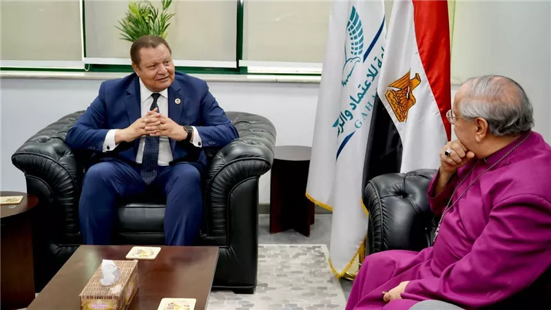 رئيس هيئة الاعتماد والرقابة الصحية يستقبل وفد مستشفيات هرمل الخيري التابعة للكنيسة الأنجليكانية