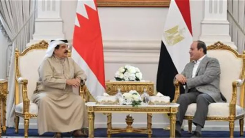 الرئيس السيسى يبحث مع عاهل البحرين فى مدينة العلمين العلاقات بين البلدين