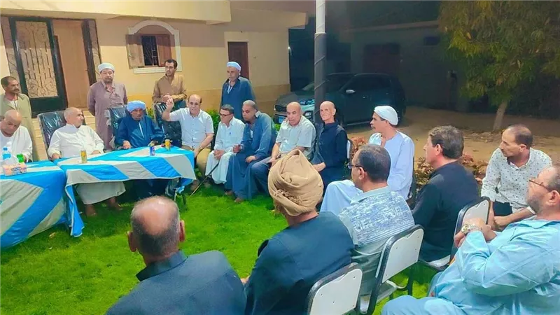 قرية جنيفة بالسويس تشهد جلسة صلح بين عائلتين من نسيج الوطن