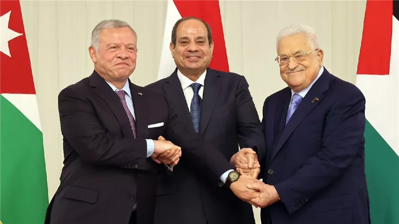 البيان الختامي للقمة الثلاثية المصرية الأردنية الفلسطينية