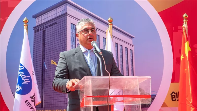 اقتصادية قناة السويس تضع حجر الأساس لمصنع المنسوجات الصيني cady مصر بمنطقة السخنة