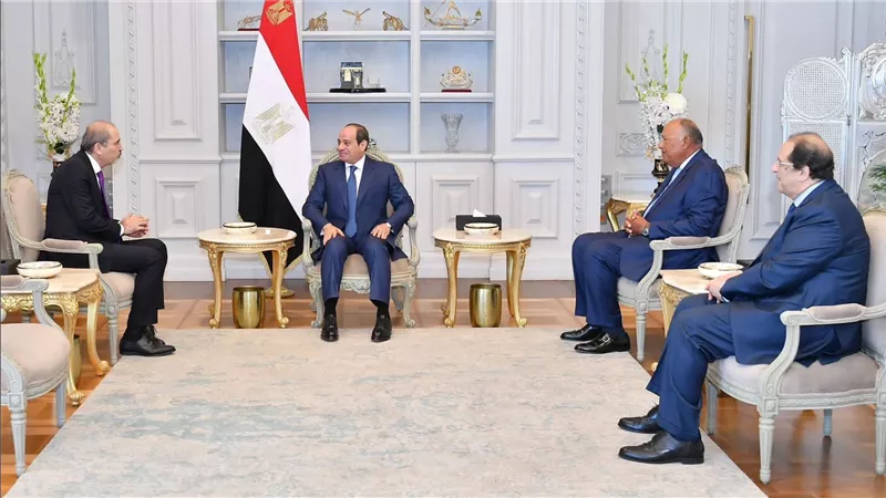 الرئيس السيسي يستقبل وزير خارجية الأردن