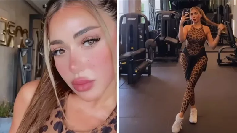 بالتايجر.. سارة سلامة تستعرض رشاقتها من داخل الجيم