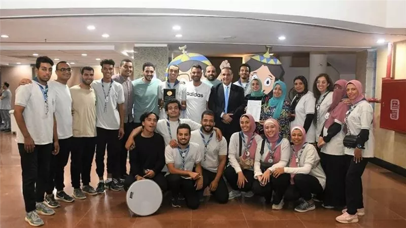 جامعة عين شمس تحصد المراكز الاولي باسبوع شباب الجامعات