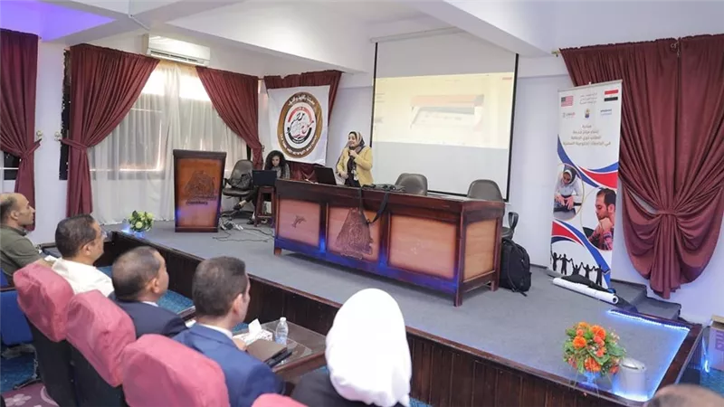 ورشة تدريبية عن التصميم الشامل بجامعة السويس لخدمة الطلاب ذوي الإعاقة