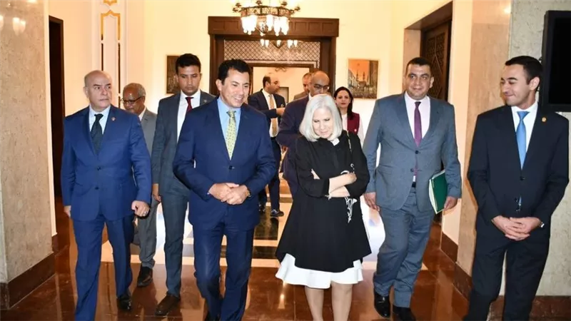 وزير الرياضة يترأس اجتماع المكتب التنفيذى الاستثنائي لمجلس وزراء الشباب والرياضة العرب