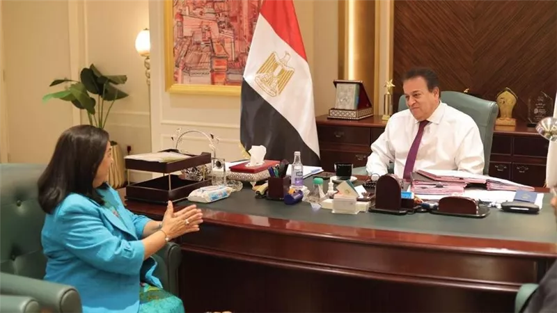 وزير الصحة يستقبل ممثل منظمة الصحة العالمية لدى مصر لمناقشة عدد من ملفات العمل المشتركة