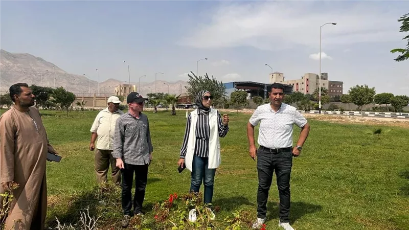  رئيس جهاز مدينة السويس الجديدة تتابع أعمال الزراعة والتجميل