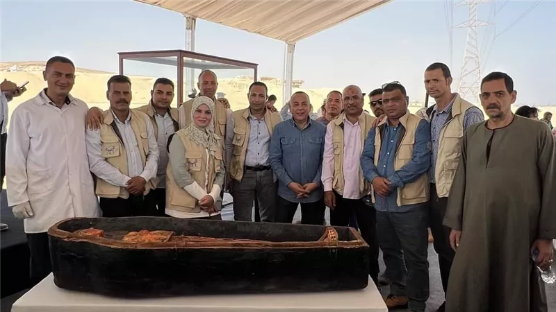 وزارة السياحة والآثار: الكشف لأول مرة عن جبانة كبار موظفي وكهنة الدولة الحديثة بمنطقة الغريفة بتونا الجبل بالمنيا