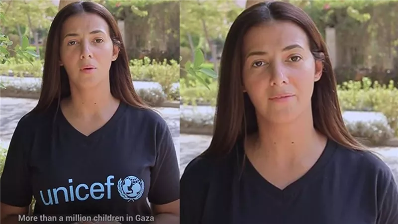 قلوبنا موجوعة.. دنيا سمير غانم: أطفال غزة عايشين في رعب الوضع بفلسطين كارثي