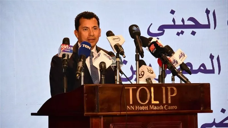 وزير الشباب يشهد المؤتمر الصحفى لانطلاق مشروع 