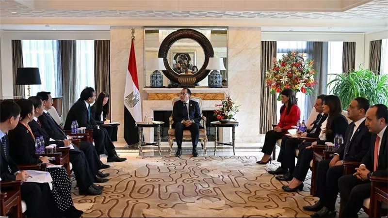 رئيس الوزراء يلتقي رئيس الوكالة الصينية للتعاون الإنمائي الدولي 