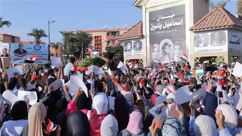 مستقبل وطن بالسويس يحشد الجماهير  للتضامن من أهل عزة