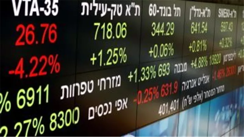 هبوط بورصة تل أبيب بنسبة تقارب الـ 7% بعد عملية 