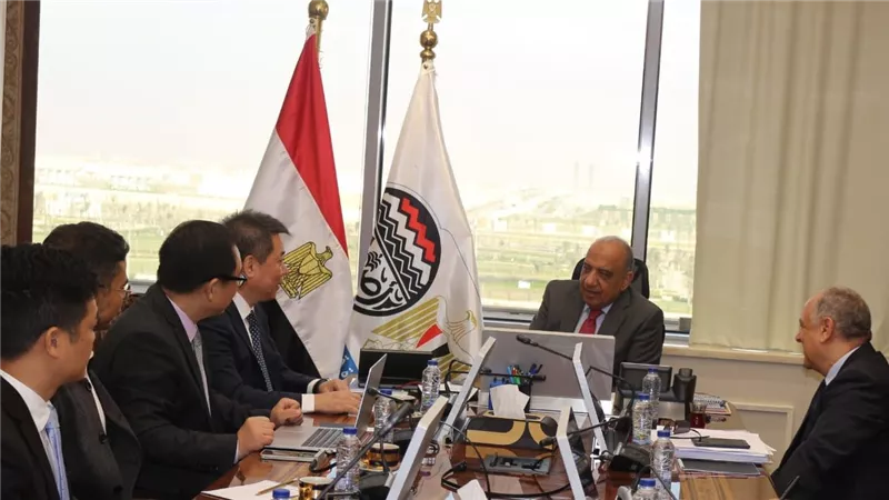 وزير قطاع الأعمال يبحث مع مجموعة 