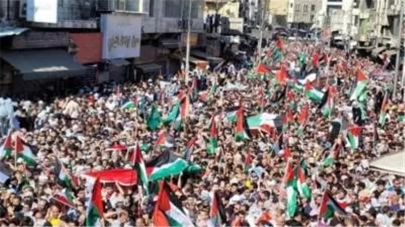 آلاف الفرنسيين يشاركون فى مسيرات حاشدة بباريس لوقف العدوان على غزة