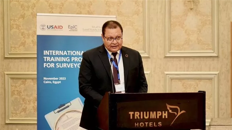 الدكتور احمد طه يفتتح البرنامج الدولي لتدريب مُراجعي الاعتماد والرقابة الصحية لدفع منظومة التأمين الصحي الشامل