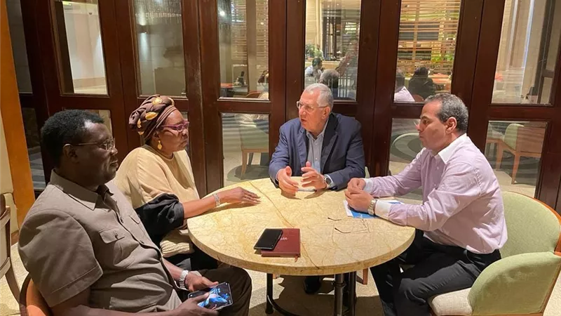 القصير يلتقي بوزراء الزراعة في جنوب السودان وزامبيا وجامبيا ويبحث معهم آفاق التعاون المشترك 
