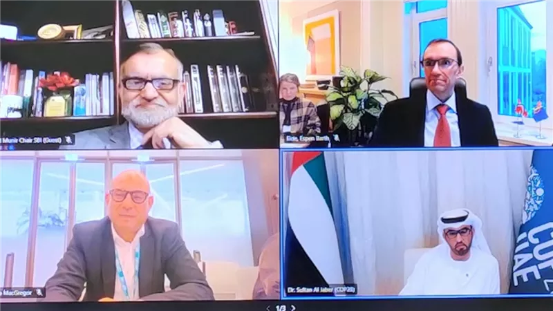 وزيرة البيئة تشارك فى اجتماع رئيس مؤتمر المناخ COP28 مع الفرق الثنائية من وزراء البيئة والمناخ