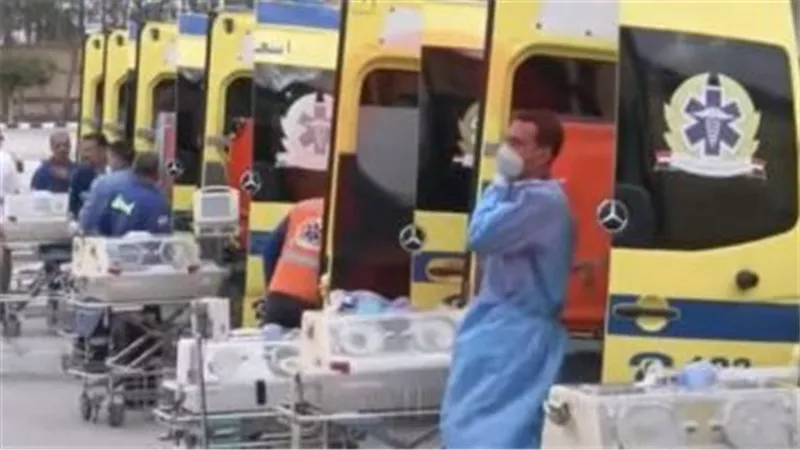 الهلال الأحمر الفلسطينى: نقل 28 من الأطفال 