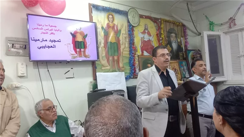 مارمينا و البابا كيرلس بالسويس تحتفل بعيد شفيعها