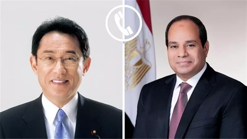 تعزيز العلاقات الثنائية.. الرئيس السيسي يتلقى إتصالآ هاتفياً من رئيس وزراء اليابان