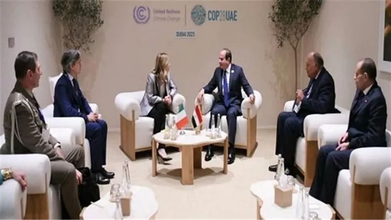 بحث علاقات التعاون الاستراتيجي.. الرئيس السيسي يلتقي رئيسة وزراء إيطاليا