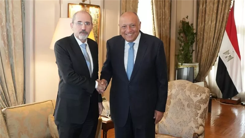 وزير الخارجية يستقبل نظيره الأردني بمقر وزارة الخارجية