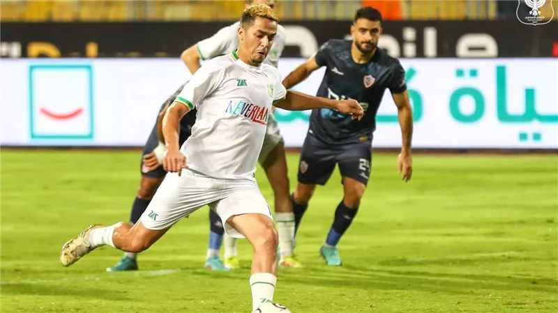 عواد يتألق.. المصري يتقدم على الزمالك بهدف قناوى في الشوط الأول