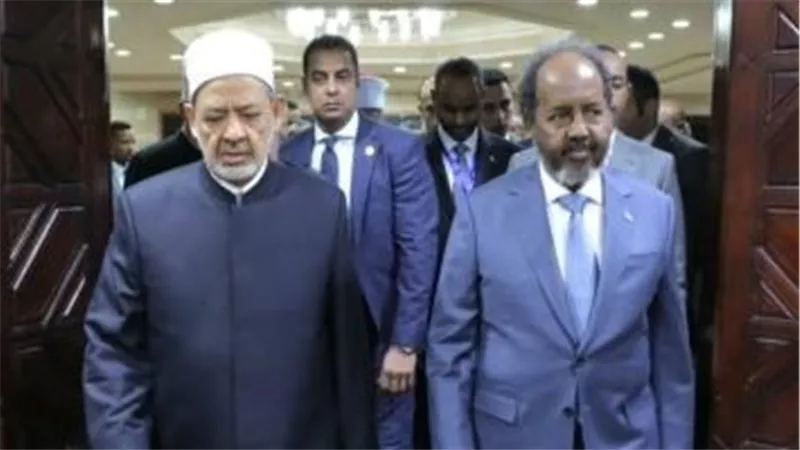 شيخ الأزهر يستقبل الرئيس الصومالي ويؤكِّد تضامن الأزهر مع الصومال