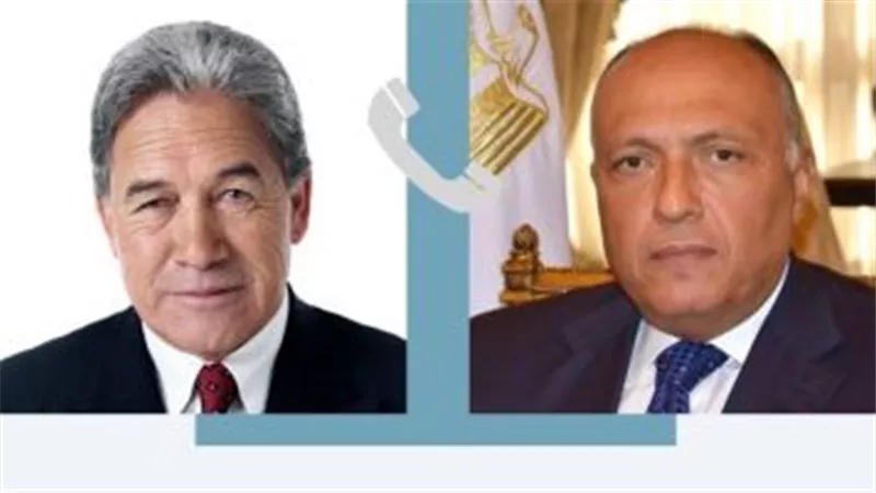 شكرى ونظيره النيوزيلندى يبحثان تطورات الوضع في غزة وتهديدات الملاحة بالبحر الأحمر