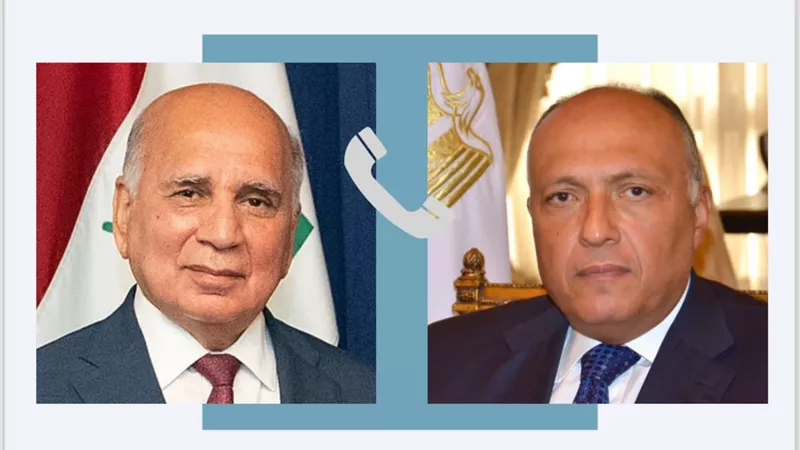 وزير الخارجية يتلقى اتصالاً هاتفياً من وزير خارجية العراق