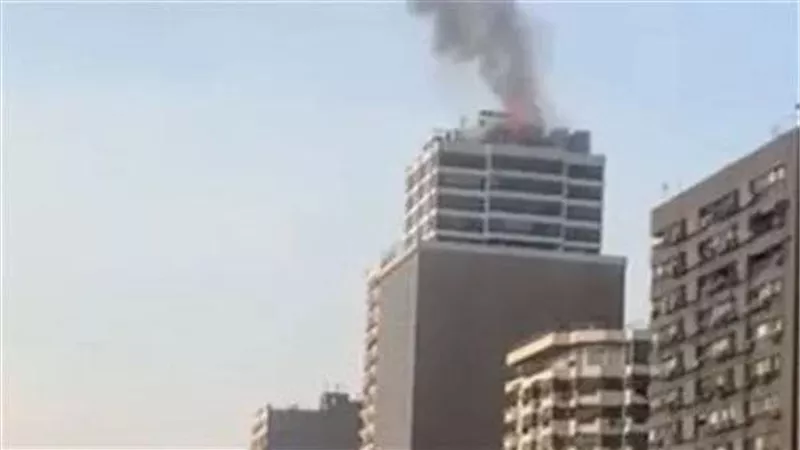 حريق في برج شهير بالمهندسين.. والحماية المدنية  تتدخل