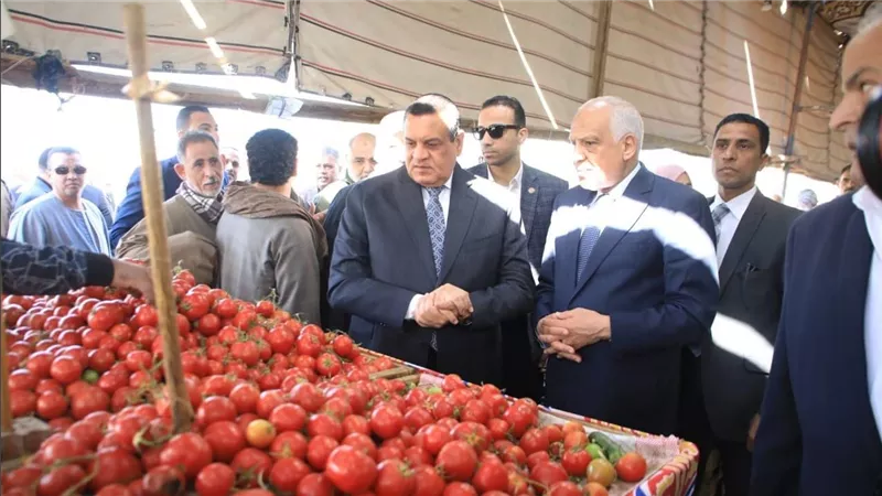 وزير التنمية المحلية ومحافظ الجيزة يتفقدان سوق الجملة بالسادس من أكتوبر
