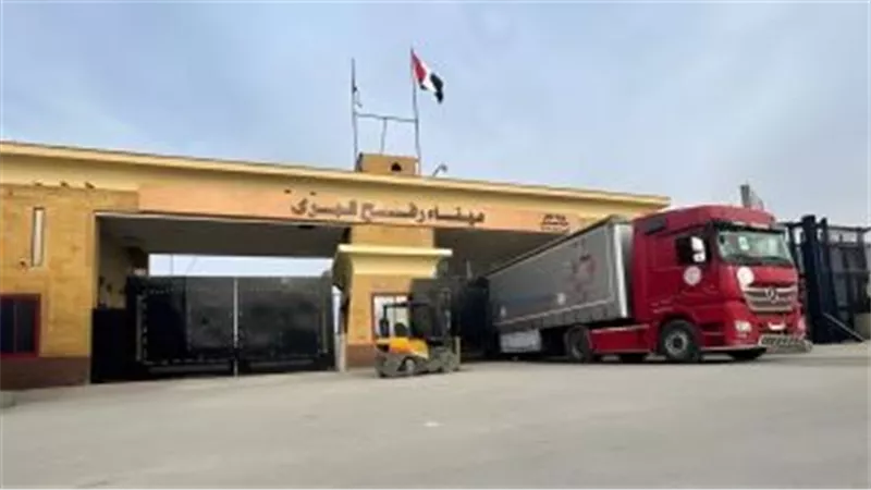 وفد برلمانى فرنسى من أمام معبر رفح: نطالب بوقف فورى ودائم لإطلاق النار بغزة