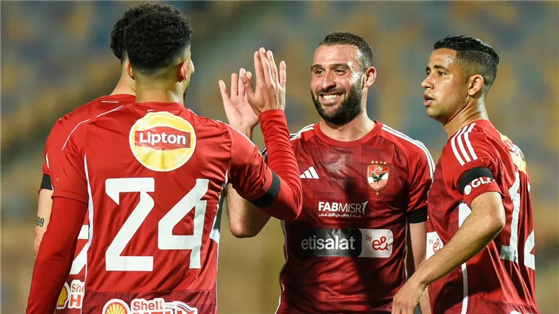 بـ التلاتة.. الأهلي يتقدم على بلدية المحلة في الشوط الأول بالدوري المصري