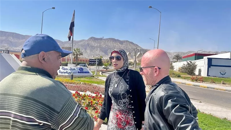 رئيس السويس الجديدة تتابع تنفيذ شبكة ري بالتنقيط بطول ٧ كيلومتر