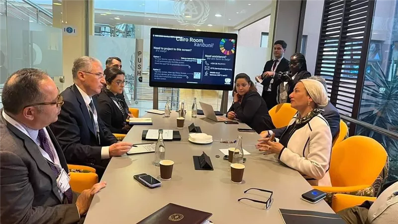 وزيرة البيئة تلتقي نظيرها الأذربيجاني ورئيس مؤتمر المناخ cop29