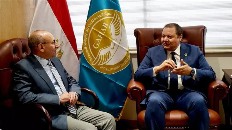 طه يستقبل ممثل منظمة تيموس للاعتماد الدولي بمقر الهيئة بالعاصمة الادارية الجديدة