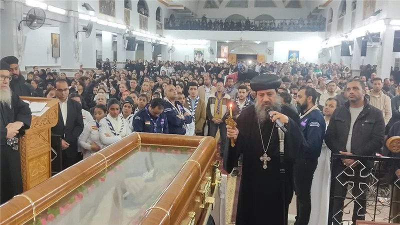نياحة القمص بلامون تواضروس راعي كنيسة الشهيد مارجرجس بالسويس
