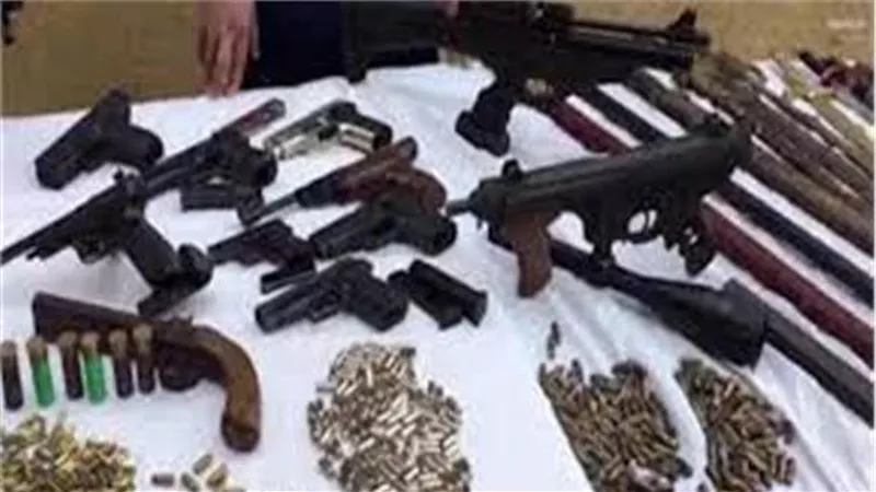 ضبط 160 قطعة سلاح و309 قضايا مخدرات 