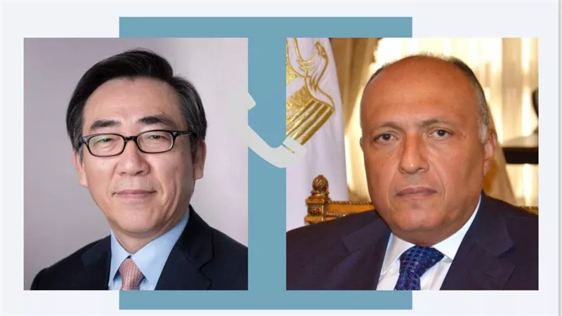 وزير الخارجية يبحث مع وزير خارجية كوريا الجنوبية عدد من ملفات التعاون الثنائي