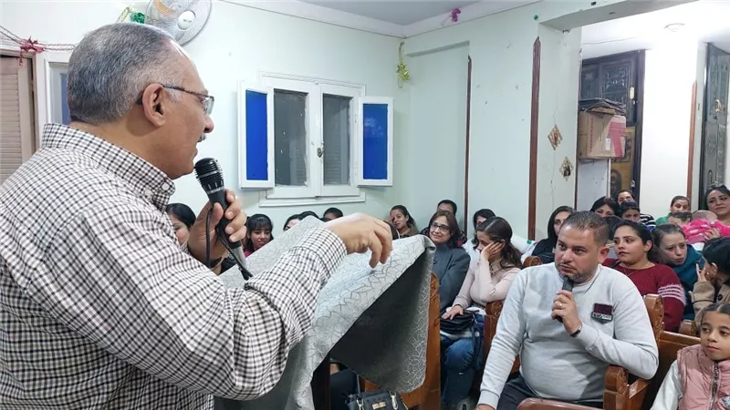 جمعية مارمينا بالسويس تحتفل عيد نياحة البابا كيرلس السادس