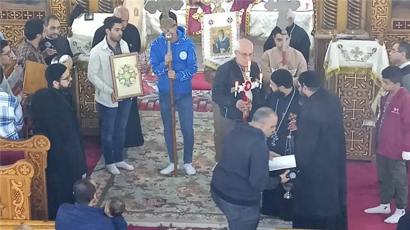 كنائس إيبارشية السويس تحتفل بعشية عيد الصليب