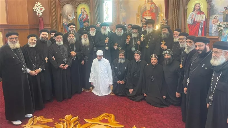أسقف السويس يشارك فى سيامة ٣ رهبان جدد